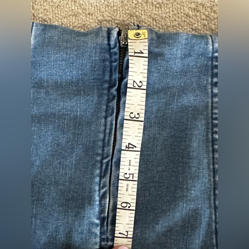 Free People Denim Mini Skirt Size 2 - Picture 6 of 6